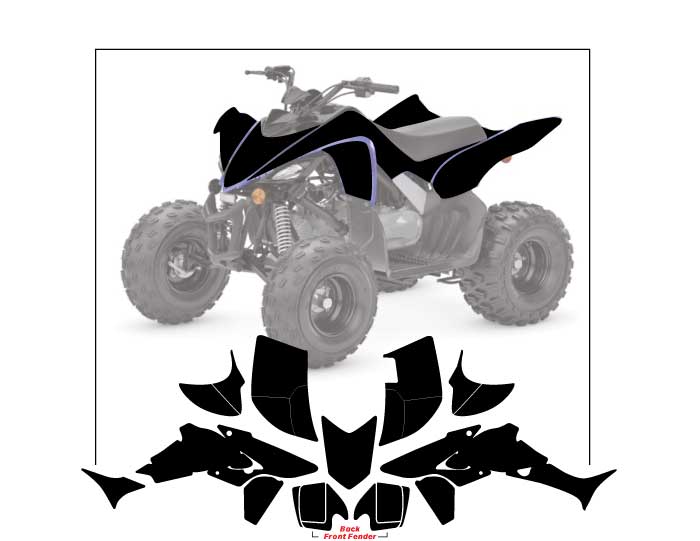 Elite Graphics Kit: ATV Full Kit-Youth